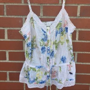 Abercrombie floral tank